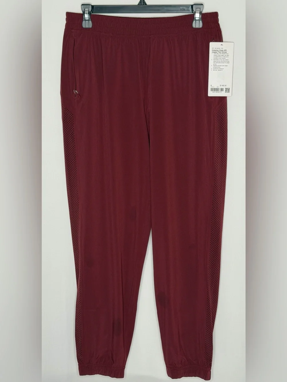 NWT Lululemon Adapted State High-Rise Jogger – BBAY Burgundy | Size 8